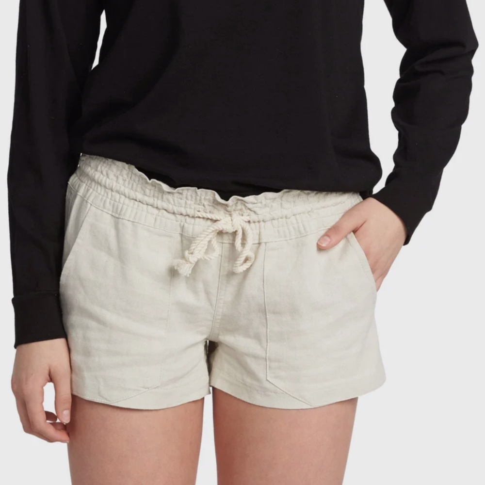 ROXY NEW Oceanside Linen Shorts